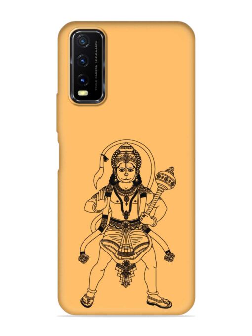 Indian God Hanuman Embossed Soft Silicone Case for Vivo Y12S Zapvi