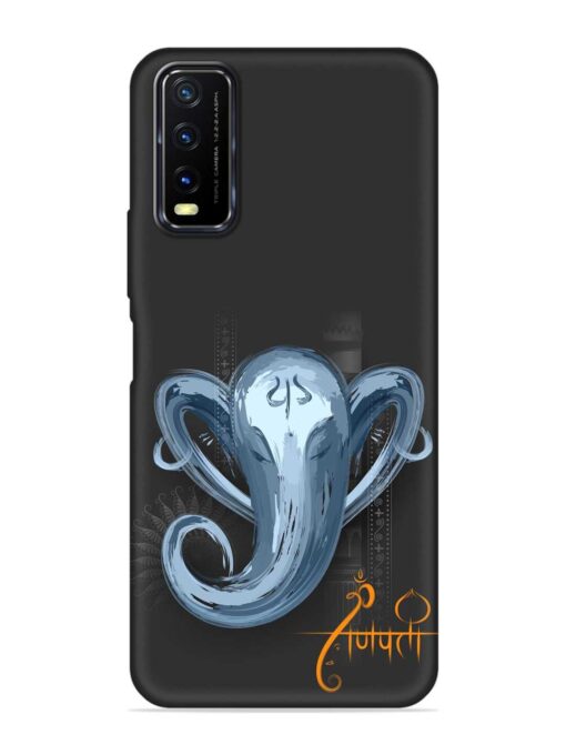 Illustration Lord Ganpati Embossed Soft Silicone Case for Vivo Y12S Zapvi