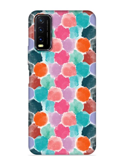 Colorful Seamless Pattern Embossed Soft Silicone Case for Vivo Y12S Zapvi