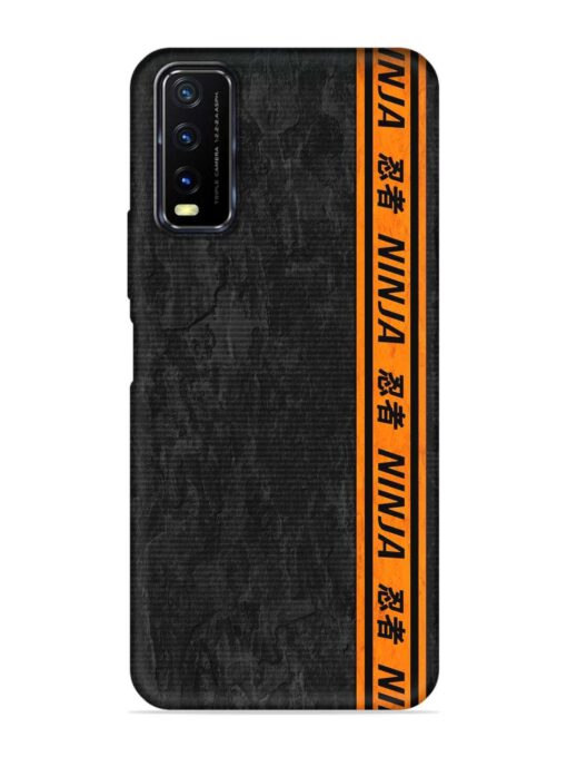 Ninja Srtips Embossed Soft Silicone Case for Vivo Y12S Zapvi