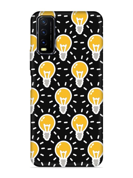 Light Bulb Seamless Embossed Soft Silicone Case for Vivo Y12S Zapvi