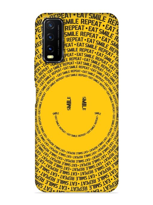 Smiley Embossed Soft Silicone Case for Vivo Y12S Zapvi