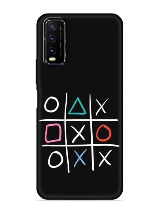 Super Neon Tic-Tac-Toe Embossed Soft Silicone Case for Vivo Y12S Zapvi