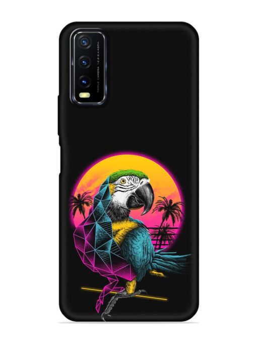 Rad Parrot Embossed Soft Silicone Case for Vivo Y12S Zapvi