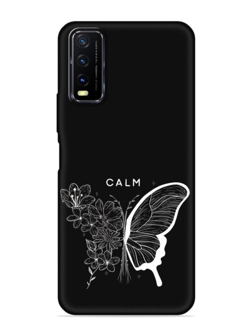 Calm Embossed Soft Silicone Case for Vivo Y12S Zapvi