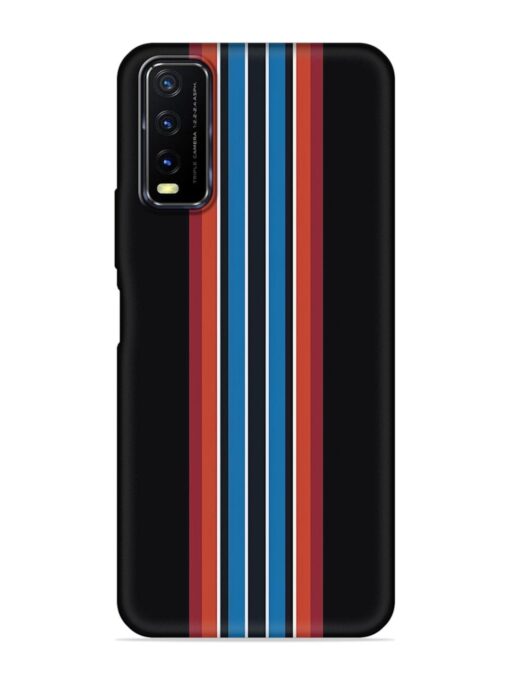 Vertical Strips Embossed Soft Silicone Case for Vivo Y12S Zapvi