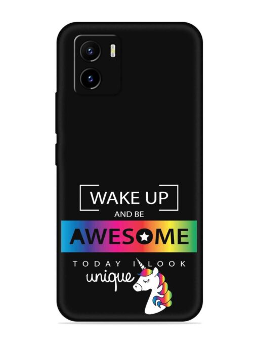 Inspirational Quote Unicorn Embossed Soft Silicone Case for Vivo Y15C