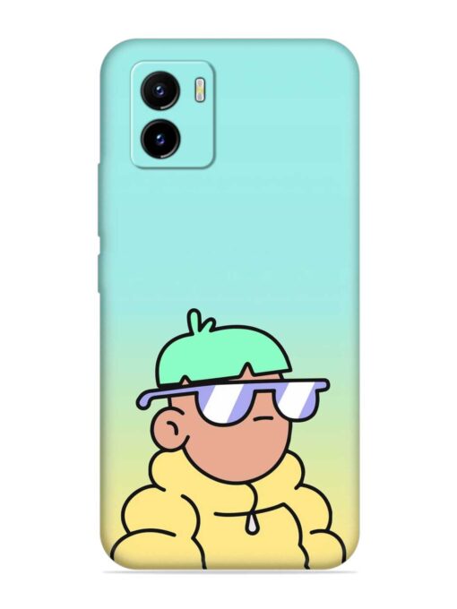 Doodles Cool Character Embossed Soft Silicone Case for Vivo Y15C