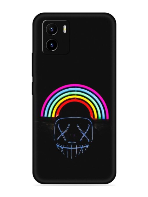 Mask Rainbow Embossed Soft Silicone Case for Vivo Y15C Zapvi