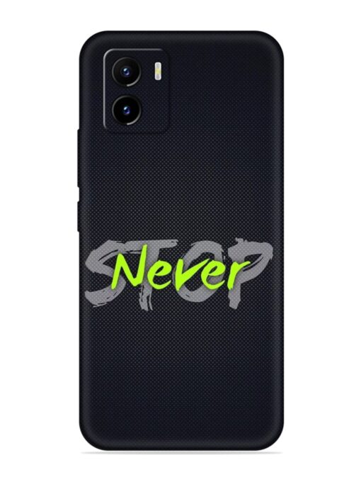 Never Stop Embossed Soft Silicone Case for Vivo Y15S