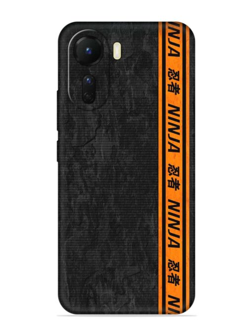 Ninja Srtips Embossed Soft Silicone Case for Vivo Y16 Zapvi