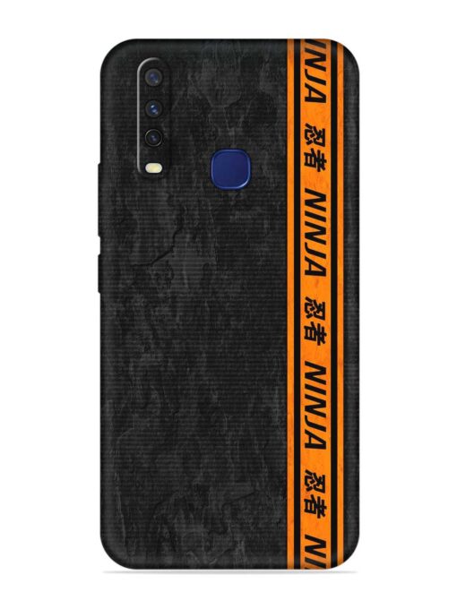 Ninja Srtips Embossed Soft Silicone Case for Vivo Y17 Zapvi