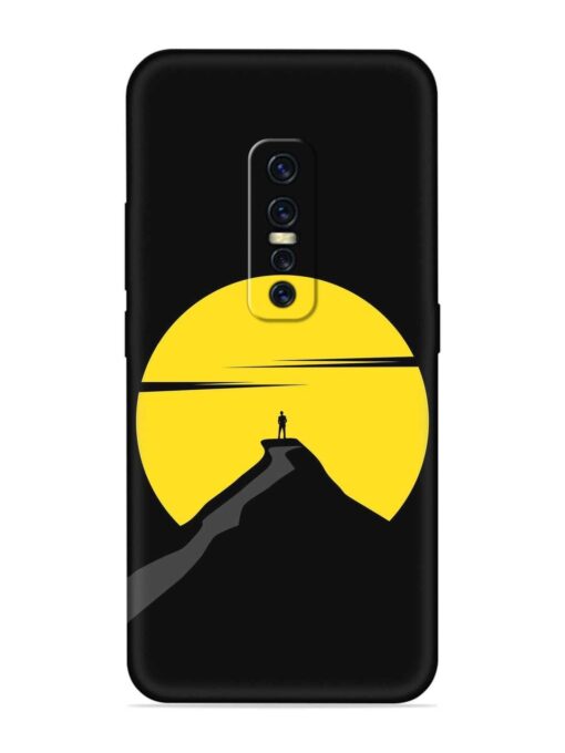 Black Ultra Vector Embossed Soft Silicone Case for Vivo Y17 Pro