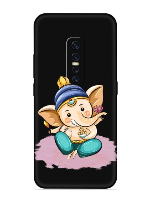 Bal Ganesh Vector Art Embossed Soft Silicone Case for Vivo Y17 Pro Zapvi