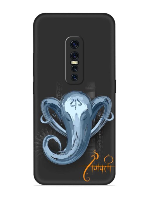 Illustration Lord Ganpati Embossed Soft Silicone Case for Vivo Y17 Pro