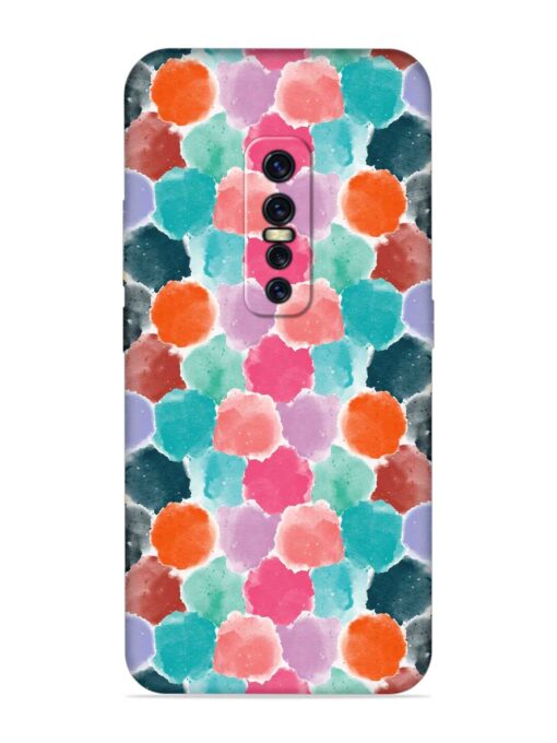 Colorful Seamless Pattern Embossed Soft Silicone Case for Vivo Y17 Pro