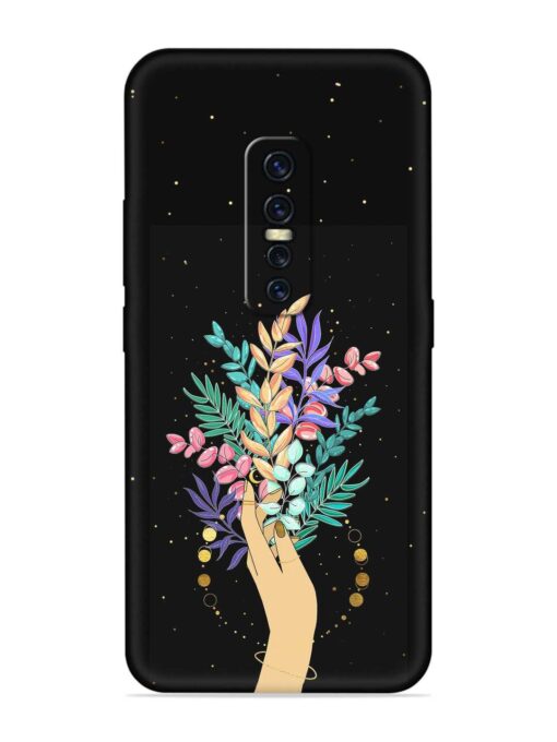 Flower On Hand Embossed Soft Silicone Case for Vivo Y17 Pro