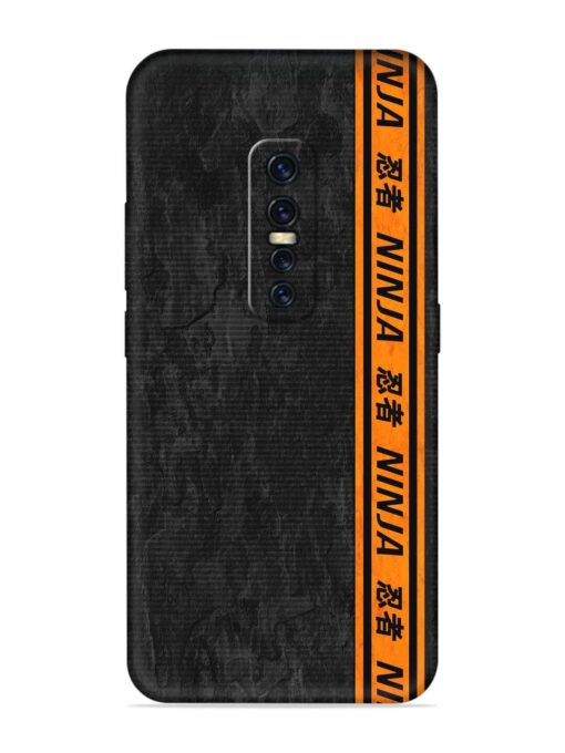 Ninja Srtips Embossed Soft Silicone Case for Vivo Y17 Pro