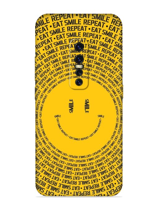 Smiley Embossed Soft Silicone Case for Vivo Y17 Pro