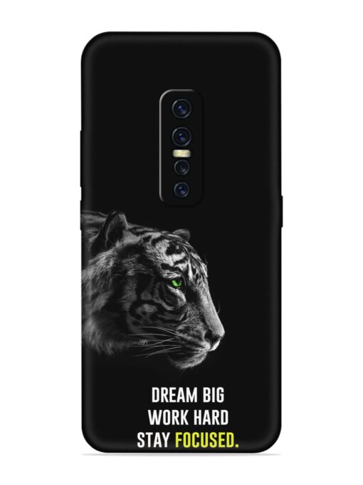 Dream Big Work Hard Embossed Soft Silicone Case for Vivo Y17 Pro