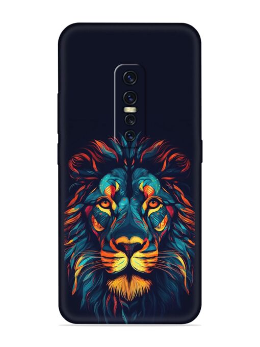 Colorful Lion Embossed Soft Silicone Case for Vivo Y17 Pro