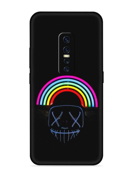 Mask Rainbow Embossed Soft Silicone Case for Vivo Y17 Pro