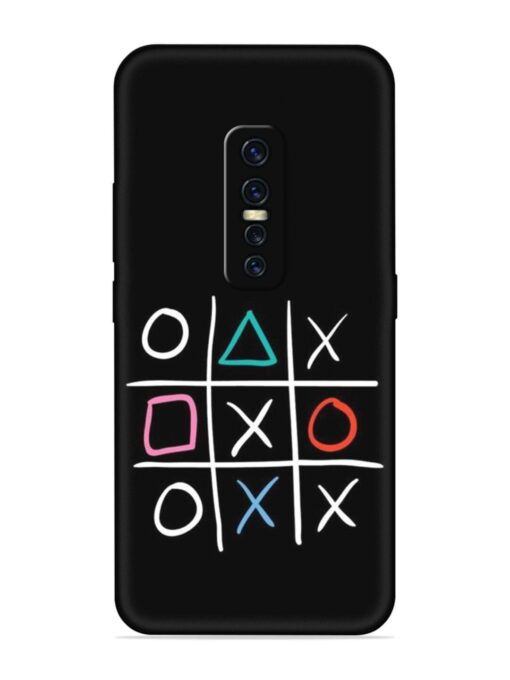 Super Neon Tic-Tac-Toe Embossed Soft Silicone Case for Vivo Y17 Pro