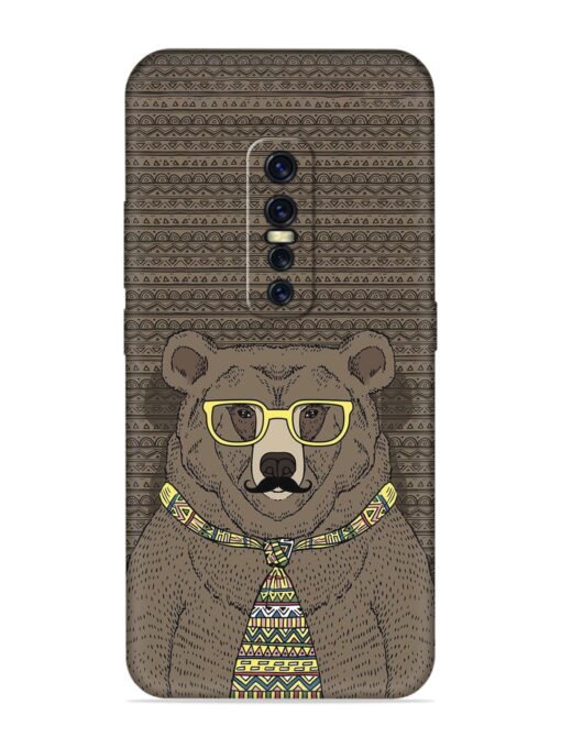 Grizzly Bear Embossed Soft Silicone Case for Vivo Y17 Pro