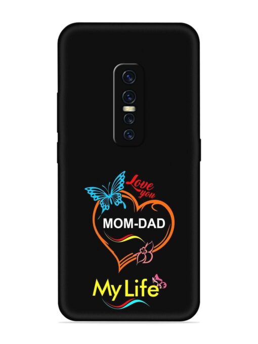 Love You Mom Dad Embossed Soft Silicone Case for Vivo Y17 Pro