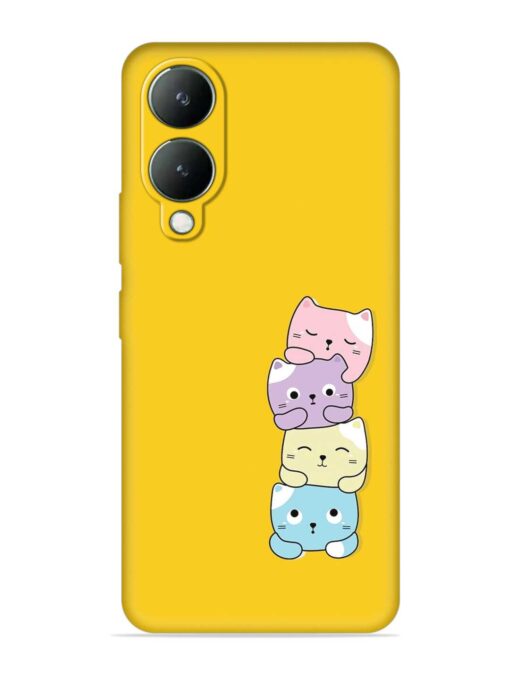 Cartoon Anime Embossed Soft Silicone Case for Vivo Y17S