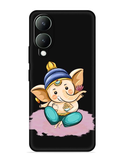 Bal Ganesh Vector Art Embossed Soft Silicone Case for Vivo Y17S