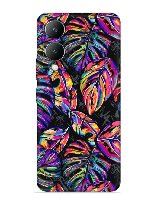 Tropical Seamless Vector Embossed Soft Silicone Case for Vivo Y17S