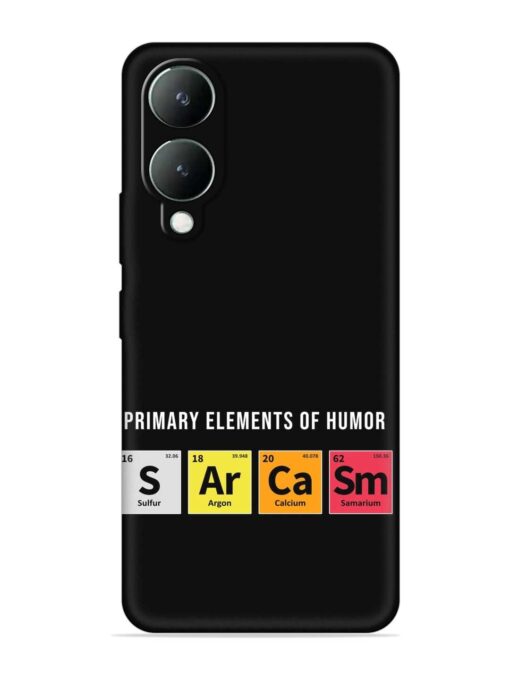 Primary Elements Humor Embossed Soft Silicone Case for Vivo Y17S