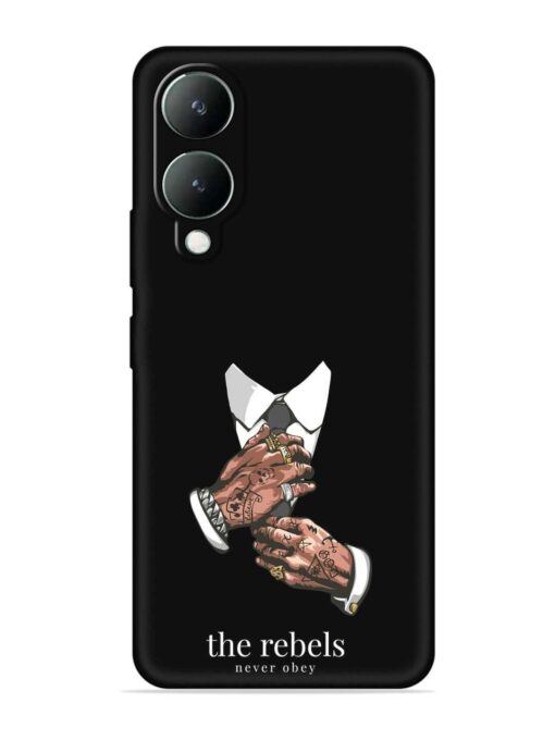 Rebels Slogan Man Embossed Soft Silicone Case for Vivo Y17S