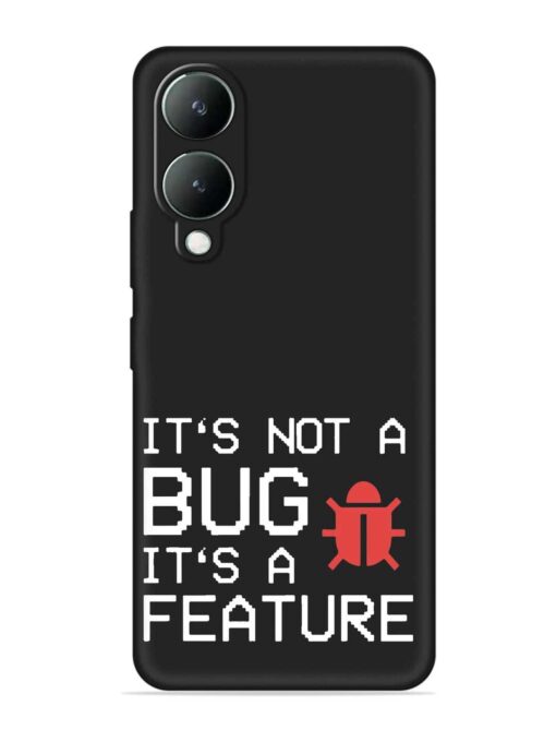 Not Bug Feature Embossed Soft Silicone Case for Vivo Y17S