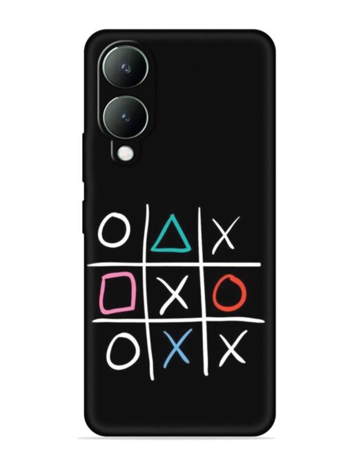 Super Neon Tic-Tac-Toe Embossed Soft Silicone Case for Vivo Y17S Zapvi