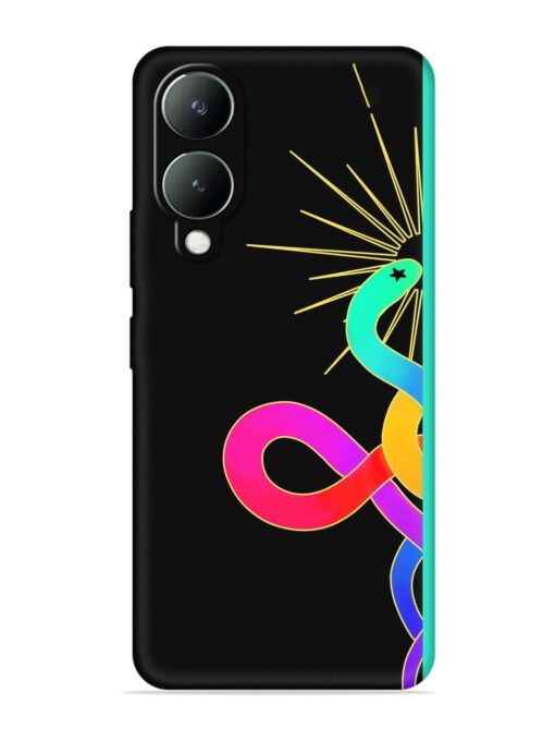 Art Geometric Abstraction Embossed Soft Silicone Case for Vivo Y17S