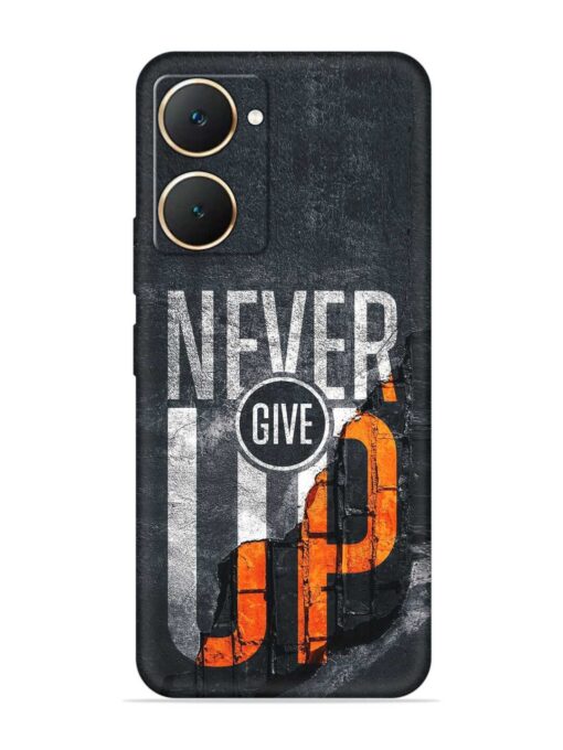 Never Give Up Embossed Soft Silicone Case for Vivo Y18 Zapvi