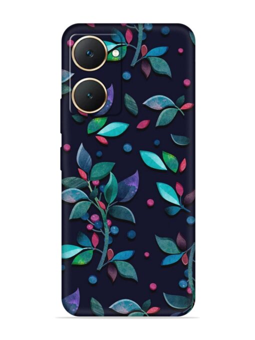 Decorative Watercolor Flower Embossed Soft Silicone Case for Vivo Y18 Zapvi