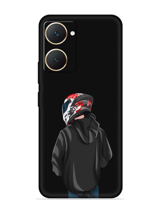 Motorcycle Rider Embossed Soft Silicone Case for Vivo Y18