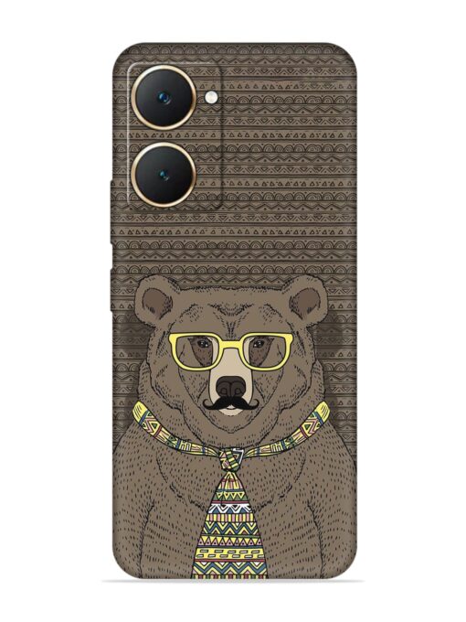 Grizzly Bear Embossed Soft Silicone Case for Vivo Y18 Zapvi