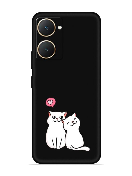 Cute Loving Cats Embossed Soft Silicone Case for Vivo Y18 Zapvi