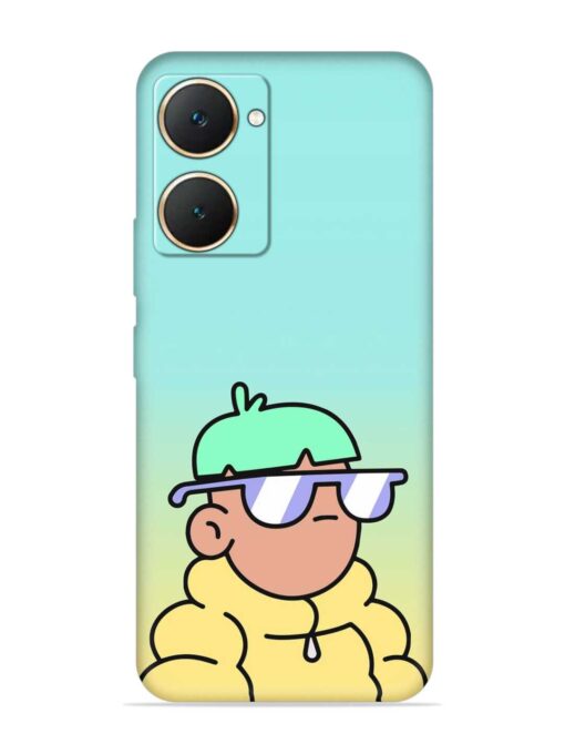 Doodles Cool Character Embossed Soft Silicone Case for Vivo Y18E Zapvi