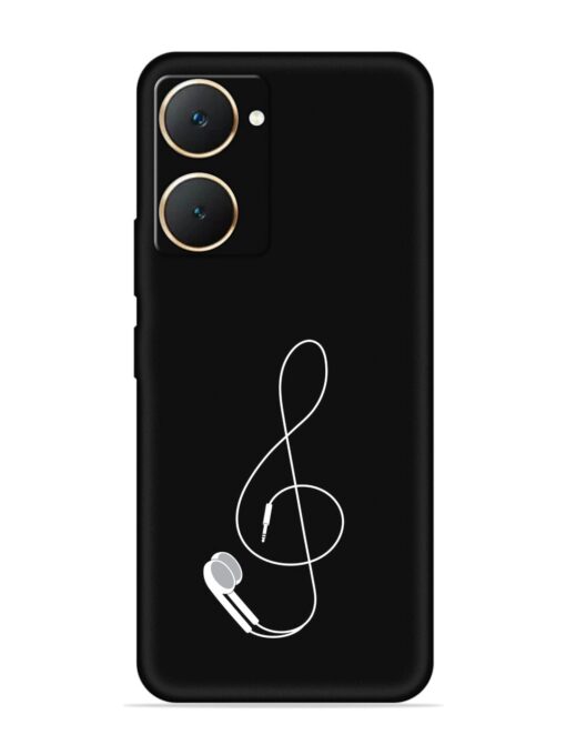 Music Earphone Vector Embossed Soft Silicone Case for Vivo Y18E Zapvi