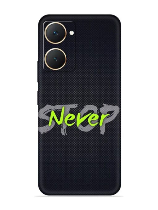 Never Stop Embossed Soft Silicone Case for Vivo Y18E Zapvi