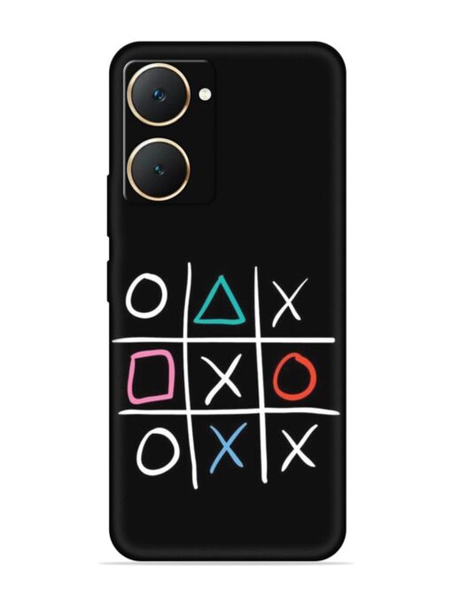 Super Neon Tic-Tac-Toe Embossed Soft Silicone Case for Vivo Y18E