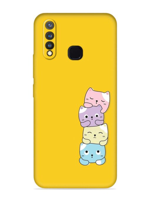 Cartoon Anime Embossed Soft Silicone Case for Vivo Y19 Zapvi