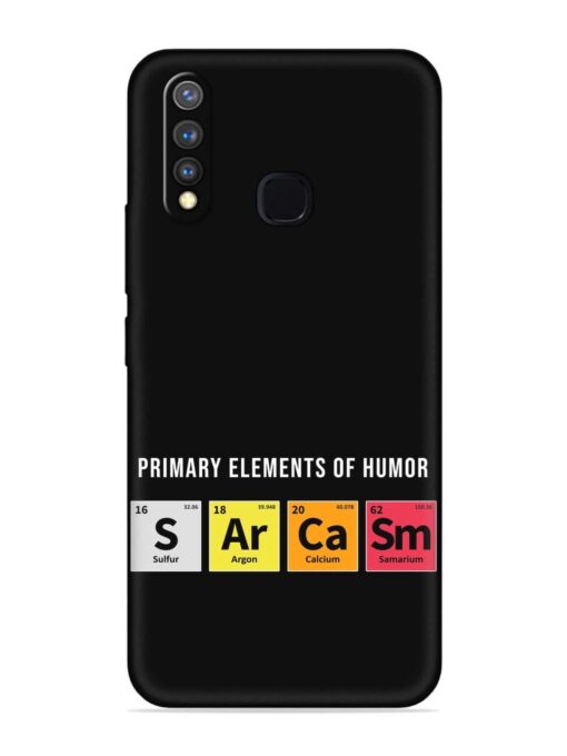 Primary Elements Humor Embossed Soft Silicone Case for Vivo Y19 Zapvi