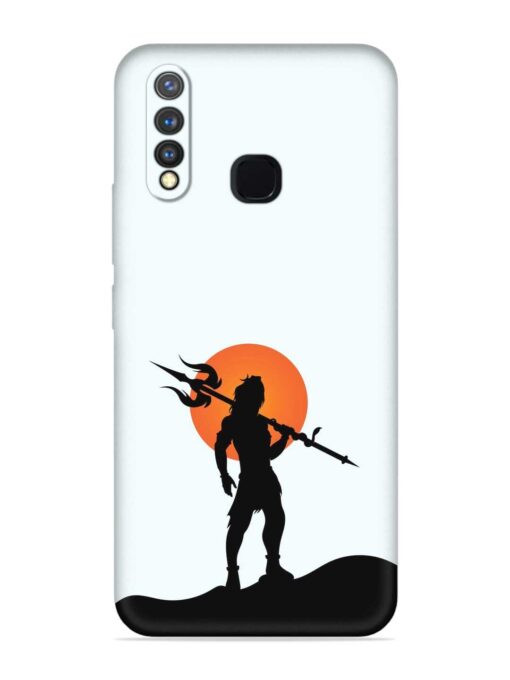 Lord Mahadev Trendy Embossed Soft Silicone Case for Vivo Y19 Zapvi