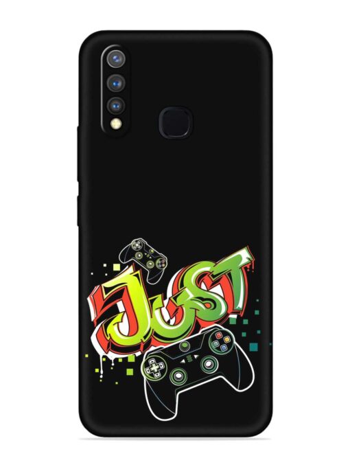 Graffiti Gamepad Illustration Embossed Soft Silicone Case for Vivo Y19 Zapvi